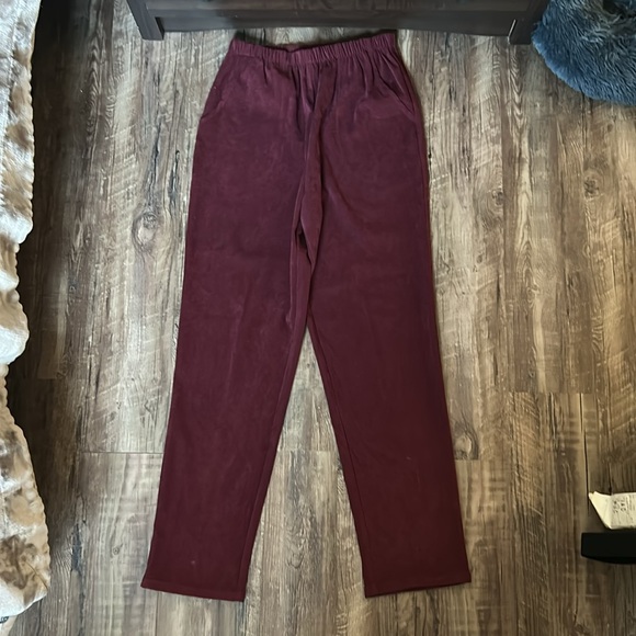 Denim&Co Pants - Denim&Co Women’s burgundy pants in great condition! Very soft material